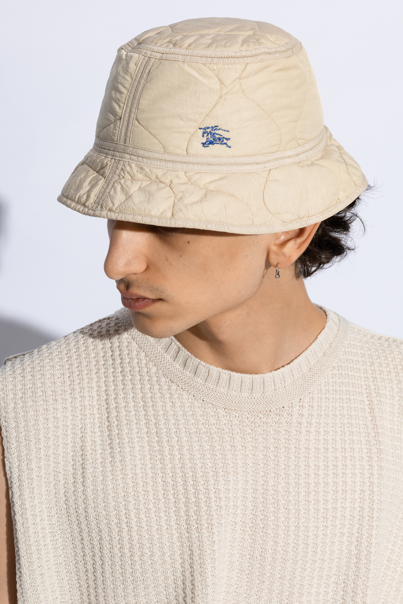 ハット Burberry Quilted Bucket Hat - Burberry - Nylon - Khaki hat usb Trunks 9 men - SchaferandweinerShops Zimbabwe